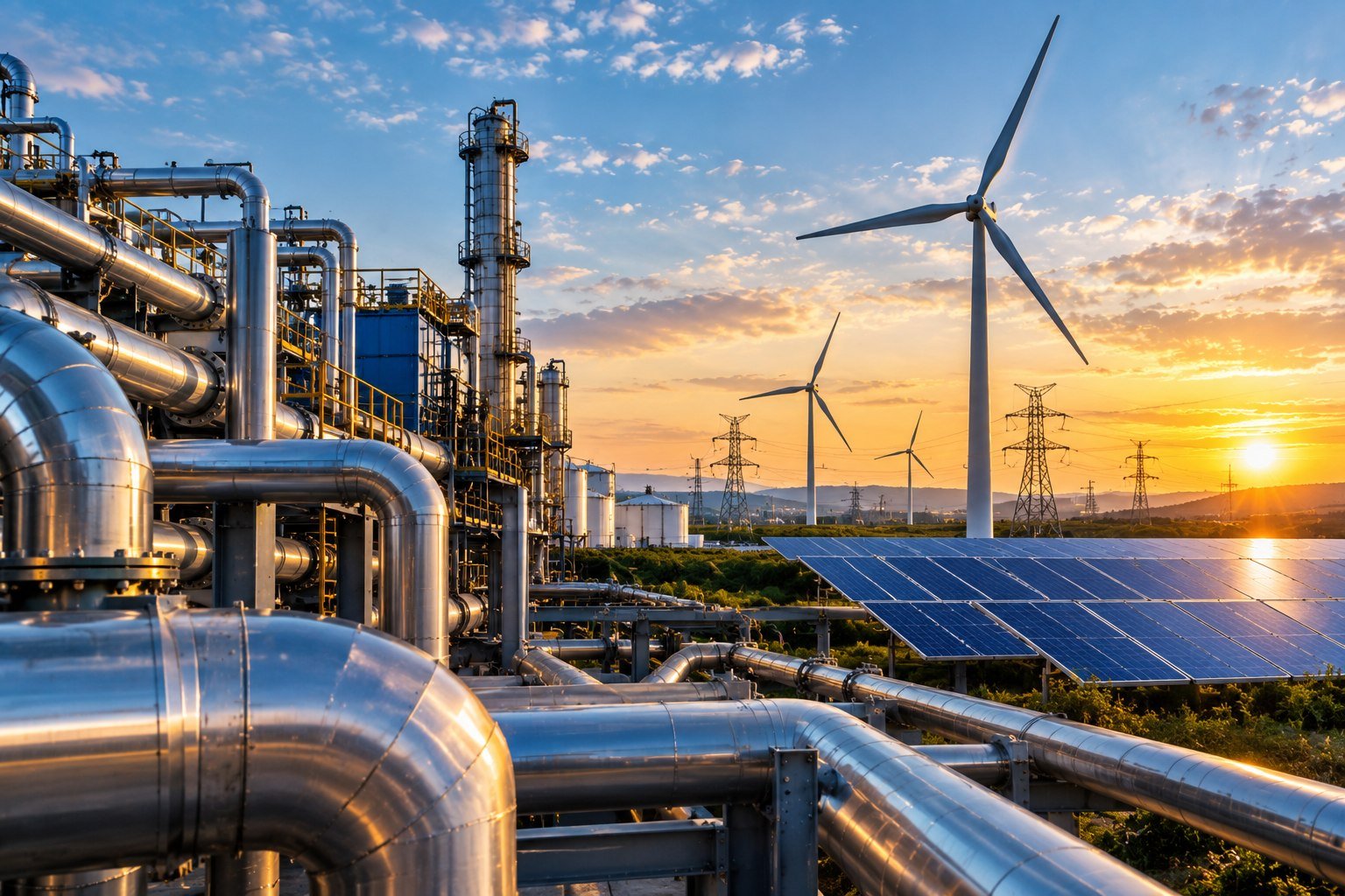 Estructuras y conducciones para plantas de generación de energía