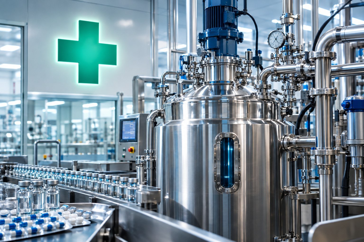 Equipo de acero inoxidable para la industria farmacéutica